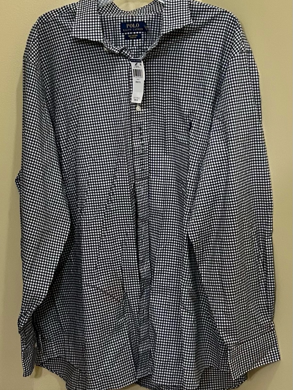 Polo by Ralph Lauren Black & White Gingham Button-Down Shirt